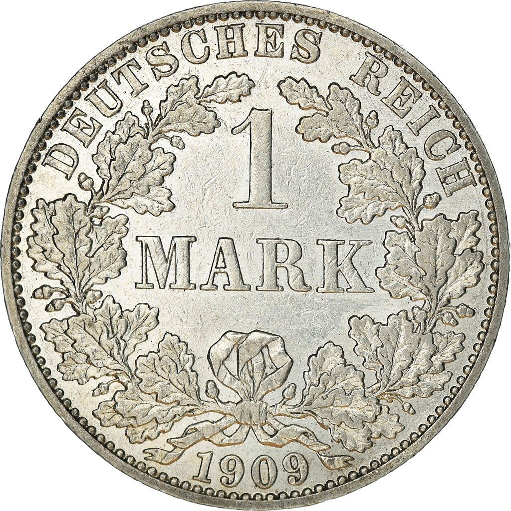 German Empire 1 Mark Coin | Deutsches Reich | Wilhelm II | Type 2 - Small Shield | KM14 | 1891 - 1916