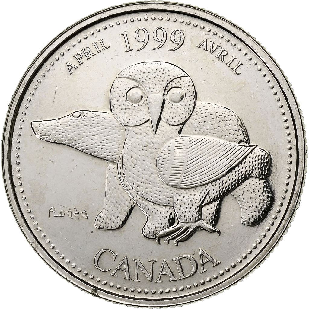 Canada | 25 Cents Coin | Our Northern Heritage | Nickel | KM:345 | 1999