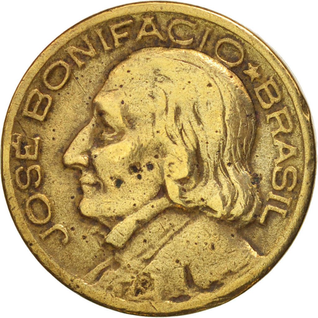 Brazil | 10 Centavos Coin | José Bonifácio | Km:561 | 1947 - 1955