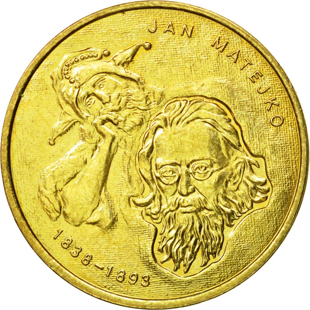 Poland | 2 Zlotys Coin | Jan Matejko | Y:444 | 2002