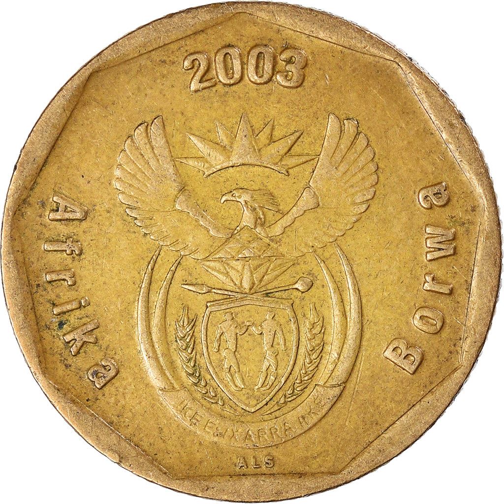 South Africa 50 Cents Sepedi/Sesotho Legend - Afrika Borwa Coin KM330 2003