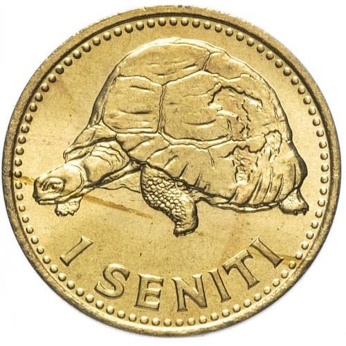 Tonga | 1 moneta Seniti | Re Tupou IV | Tartaruga | KM:27a | 1974