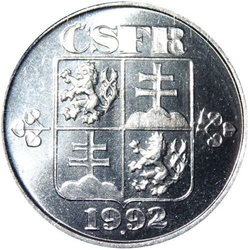 Czechoslovakia 1 Hale? | Linden Wreath | KM149 | 1991 - 1992