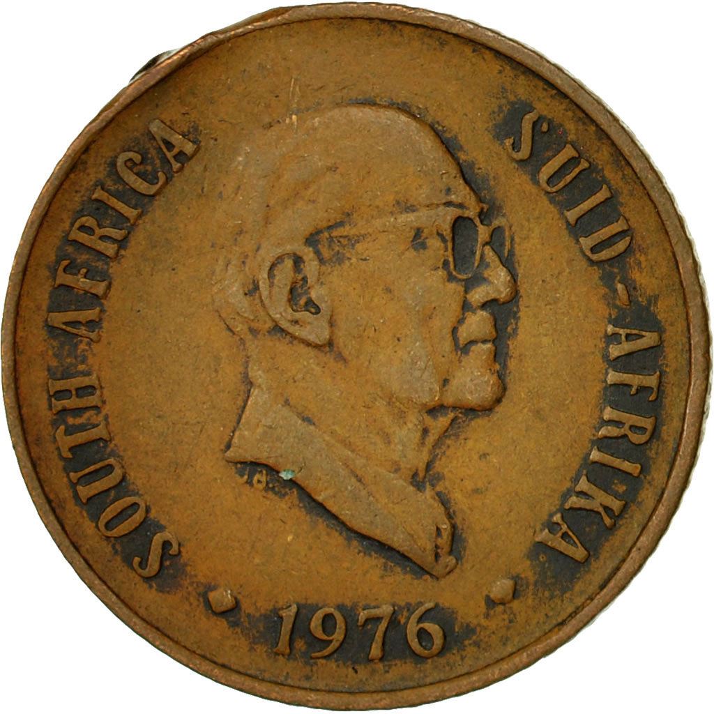 South Africa 2 Cents Coin | Jacobus J. Fouche | KM92 | 1976