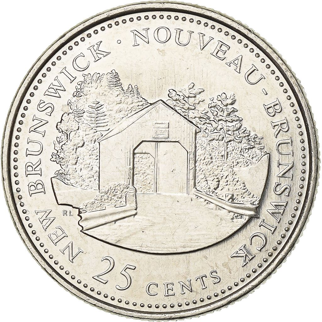 Canada | 25 Cents Coin | Nickel | New Brunswick | KM:203 | 1992