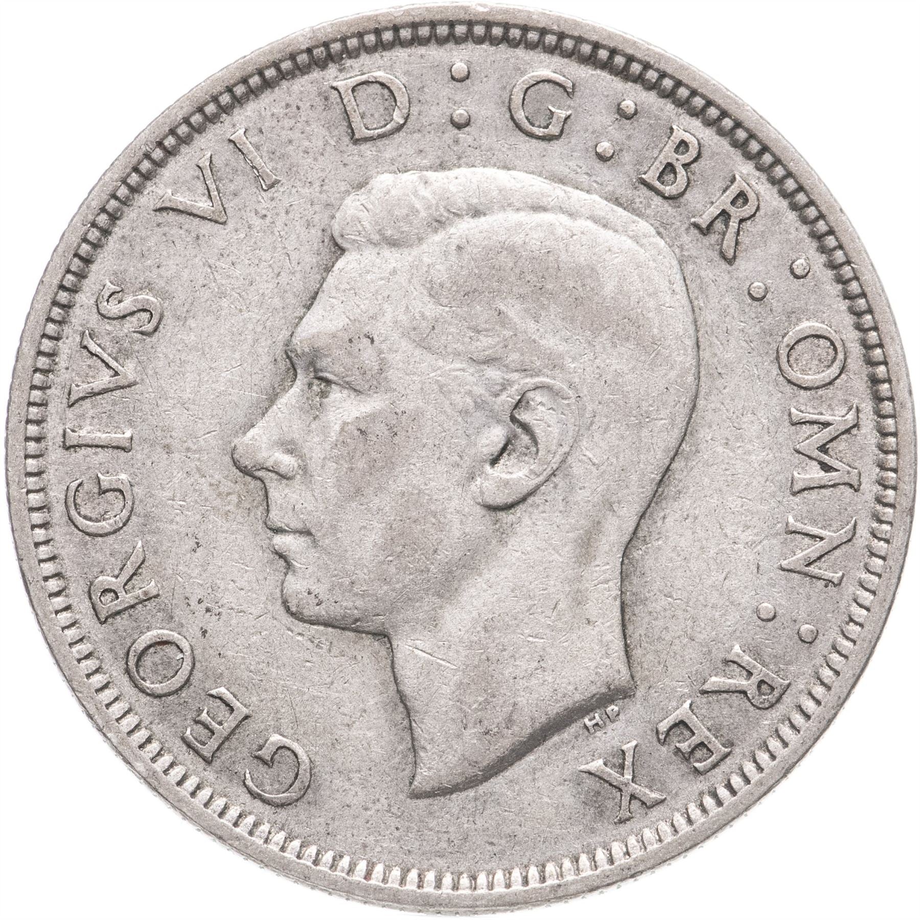United Kingdom | 1/2 Crown Coin | George VI | KM:856 | 1937 - 1946