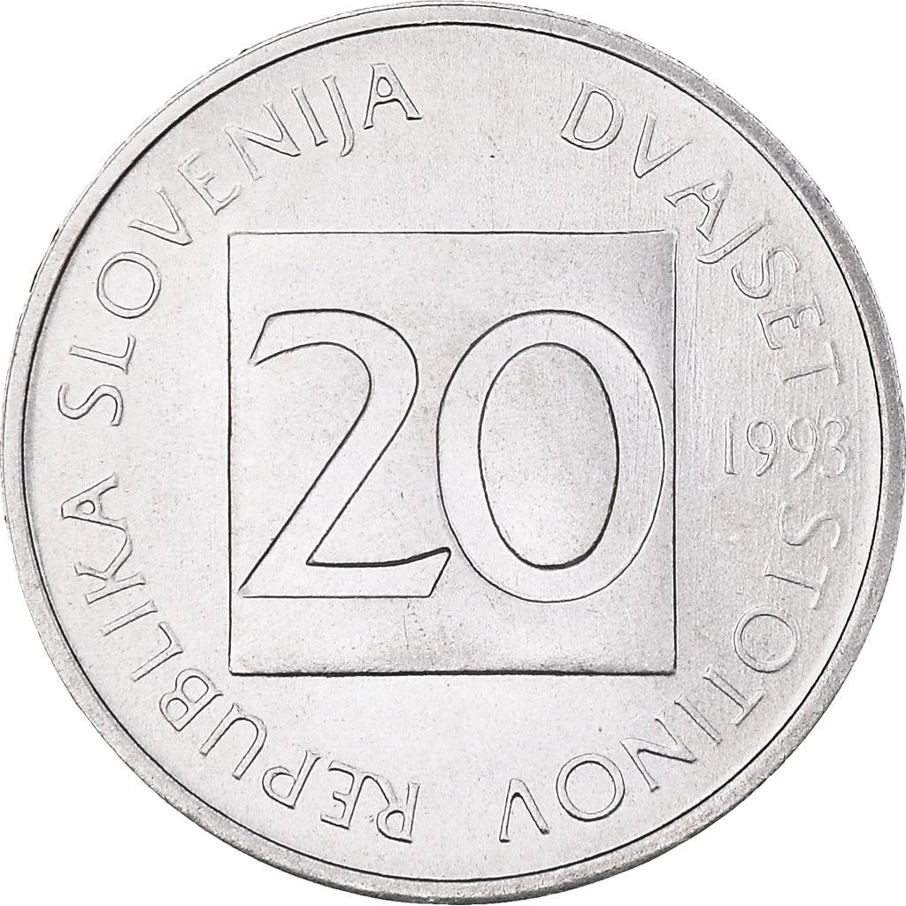 Slovenia | 20 Stotinov Coin | Owl | Km:8 | 1992 - 2006