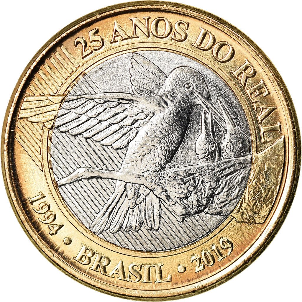 Brazil | 1 Real Coin | Hummingbird | Km:734 | 2019