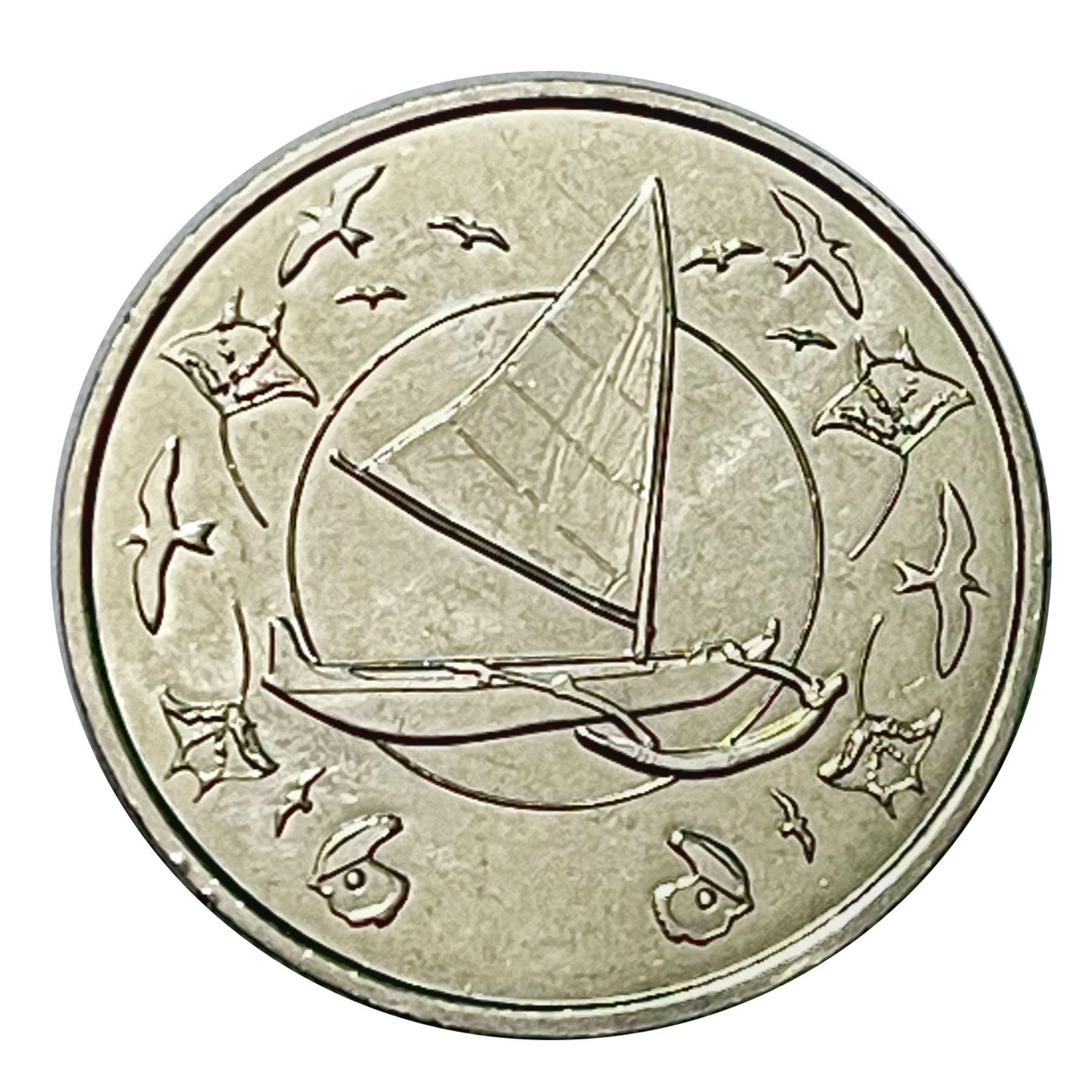 French Pacific Territories 10 Francs Coin | Canoe | 2021