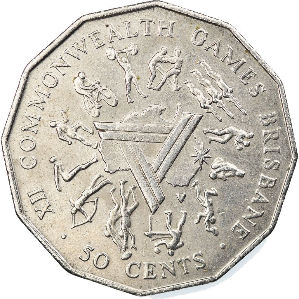 Australia | 50 Cents Coin | Brisbane Commonwealth Games | Km:74 | 1982