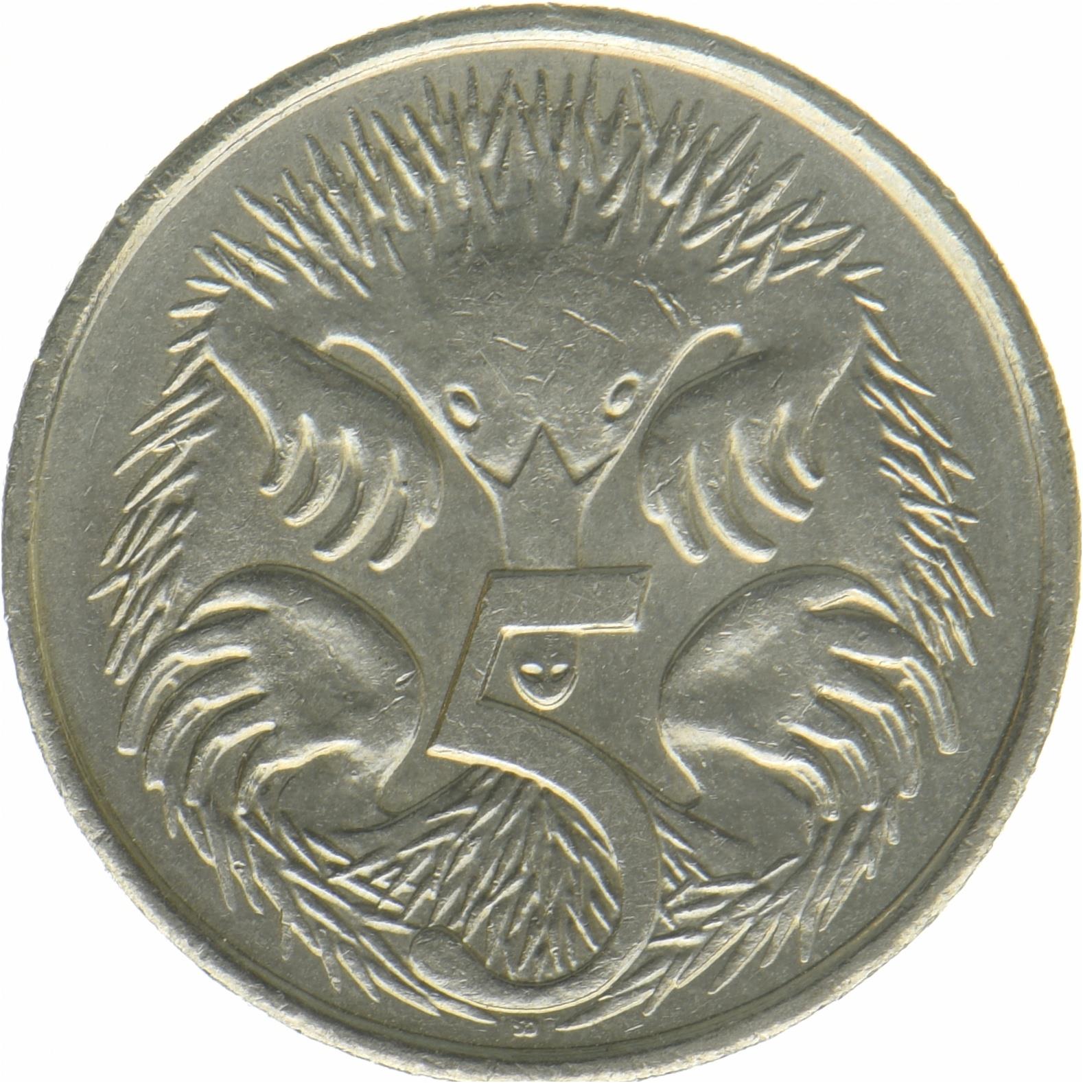 Australia | 5 Cents Coin | Echidna | KM:3612 | 2019 - 2023