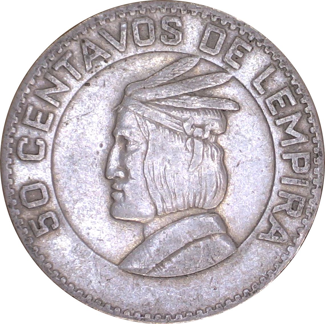 Honduras 50 Centavos Coin | Pyramid | Lempira | KM80 | 1967