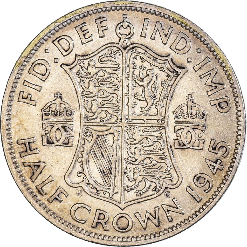 United Kingdom | 1/2 Crown Coin | George VI | KM:856 | 1937 - 1946