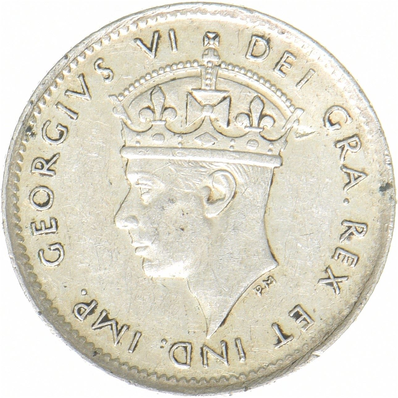 Newfoundland | 5 Cents Coin | George VI | Silver (.800) | KM:19a | 1944-1947