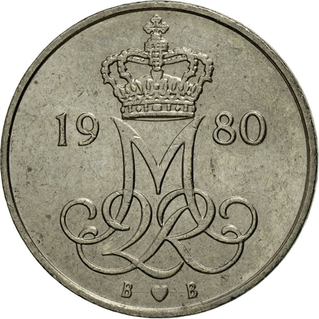 Denmark | 10 Ore Coin | Monogram | Km:860 | 1973 - 1988