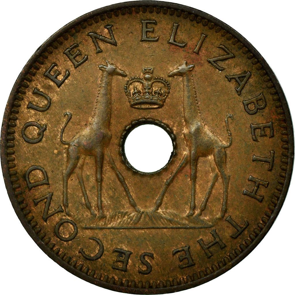 Rhodesia and Nyasaland | 1/2 Penny Coin | Giraffes | Km:1 | 1955 - 1964