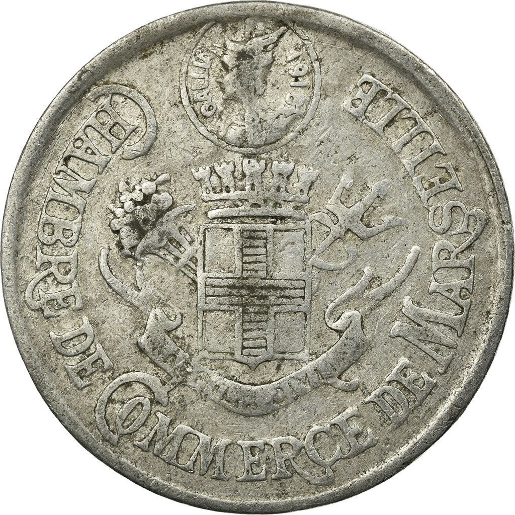 France Marseille | 10 Centimes Coin | Coat of Arms | Aluminium | Élie mon:10.2 | 1916