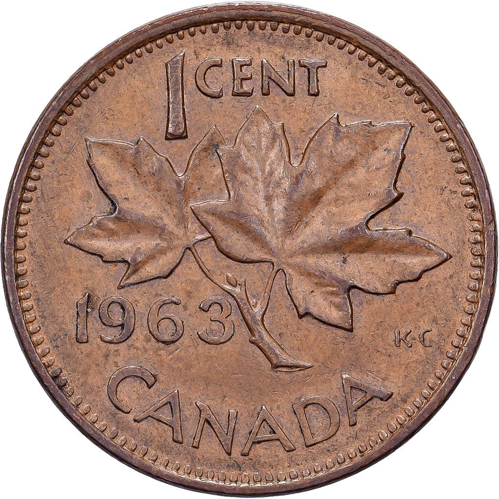 Canada | 1 Cent Coin | Bronze | 1st portrait | KM:49 | 1953-1964