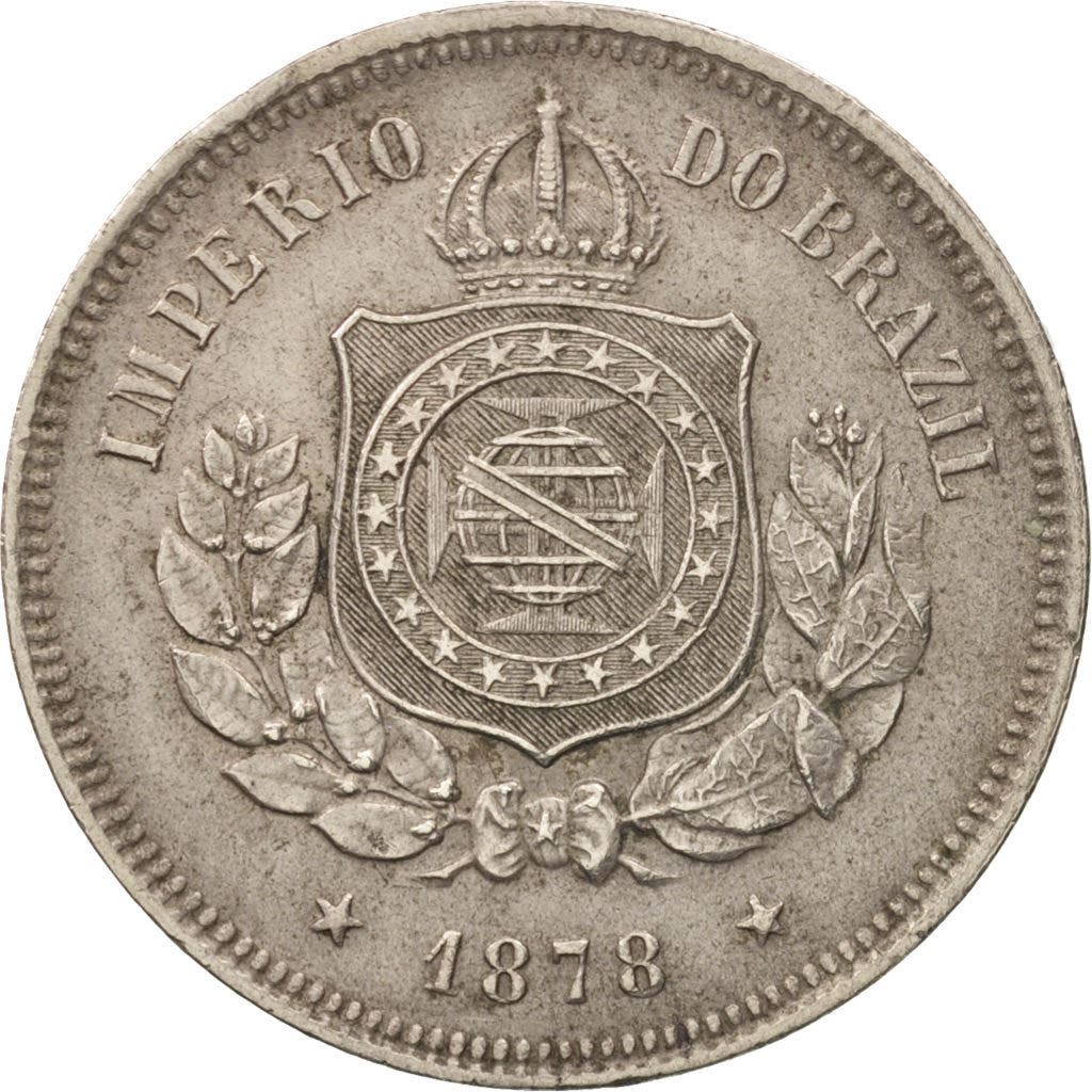 Brazil | 100 Reis Coin | Pedro II | Km:477 | 1871 - 1885