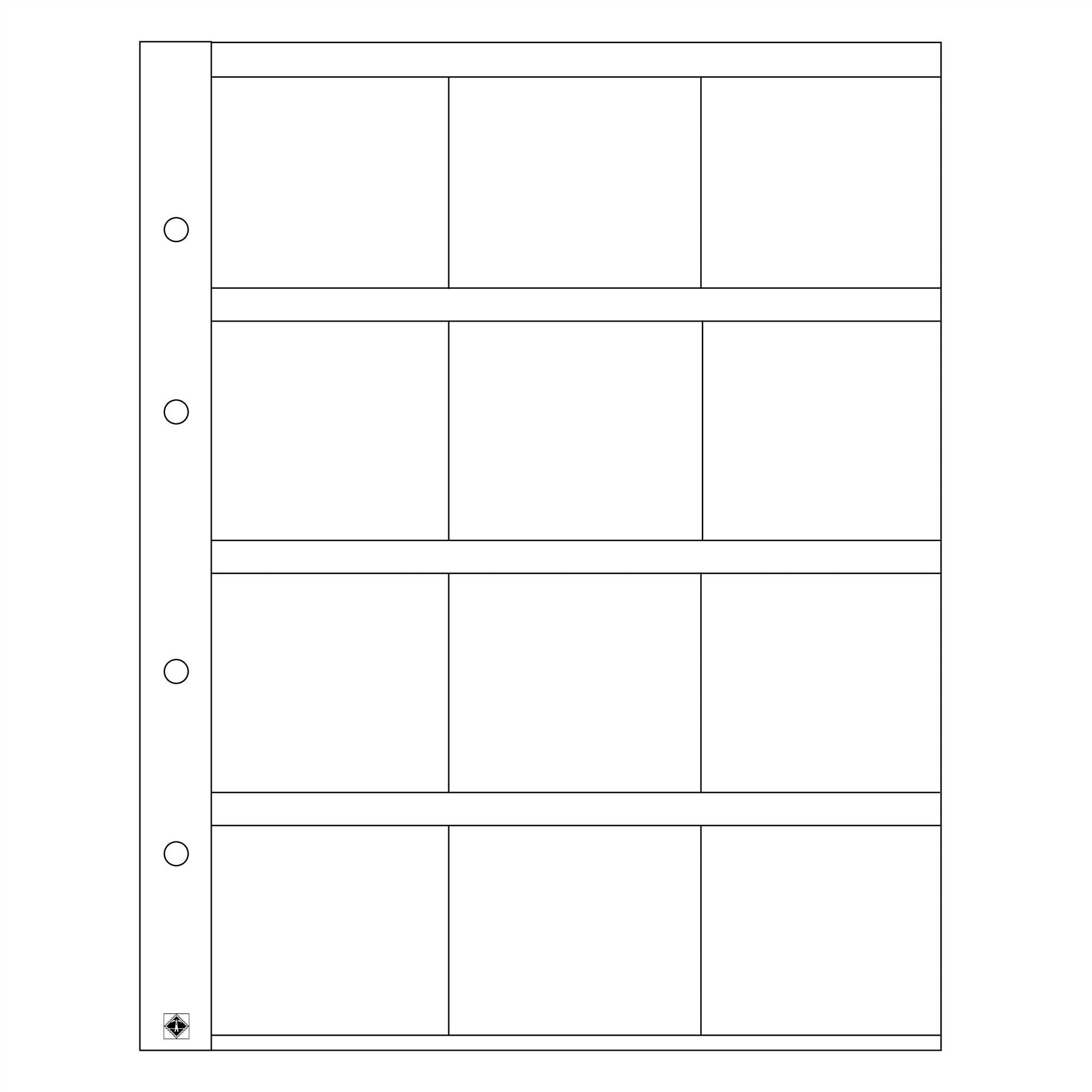OPTIMA Coin Sheets for Ring Binders | Packs of 5 | Different Pocket Configurations