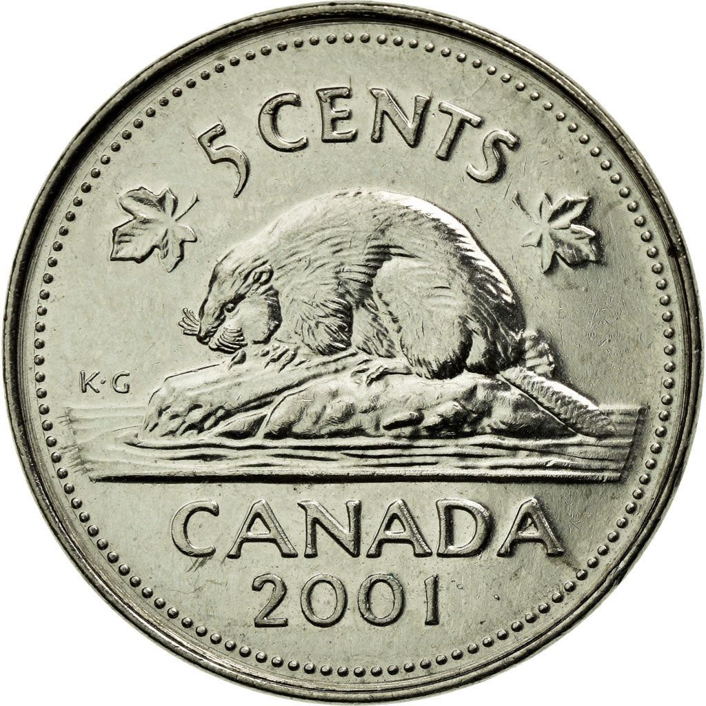 Canada | 5 Cents Coin | Beaver | Km:182B | 1999 - 2003