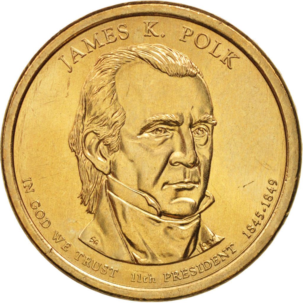 United States | 1 Dollar Coin | James K. Polk | Km:452 | 2009