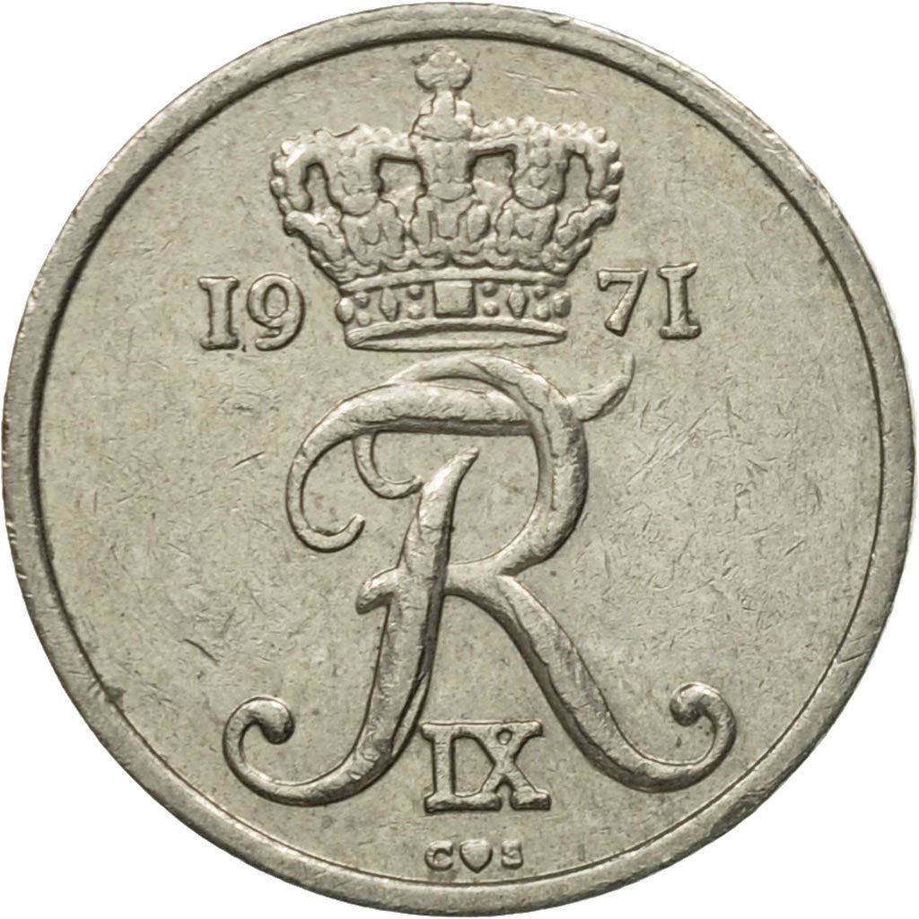Denmark | 10 Ore Coin | Monogram | Km:849 | 1960 - 1972