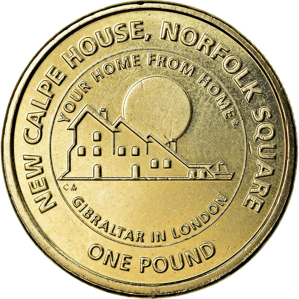 Gibraltar | 1 Pound Coin | Calpe House | Km:1628 | 2018