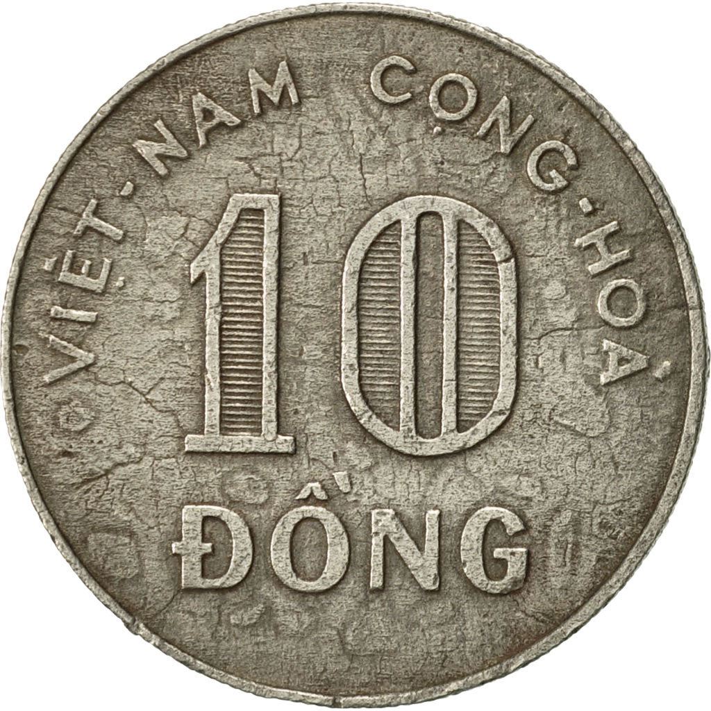 Wietnam › Południowy Wietnam | Moneta 10 Dongów | Kłosy ryżu | Km:8 | 1964 - 1967