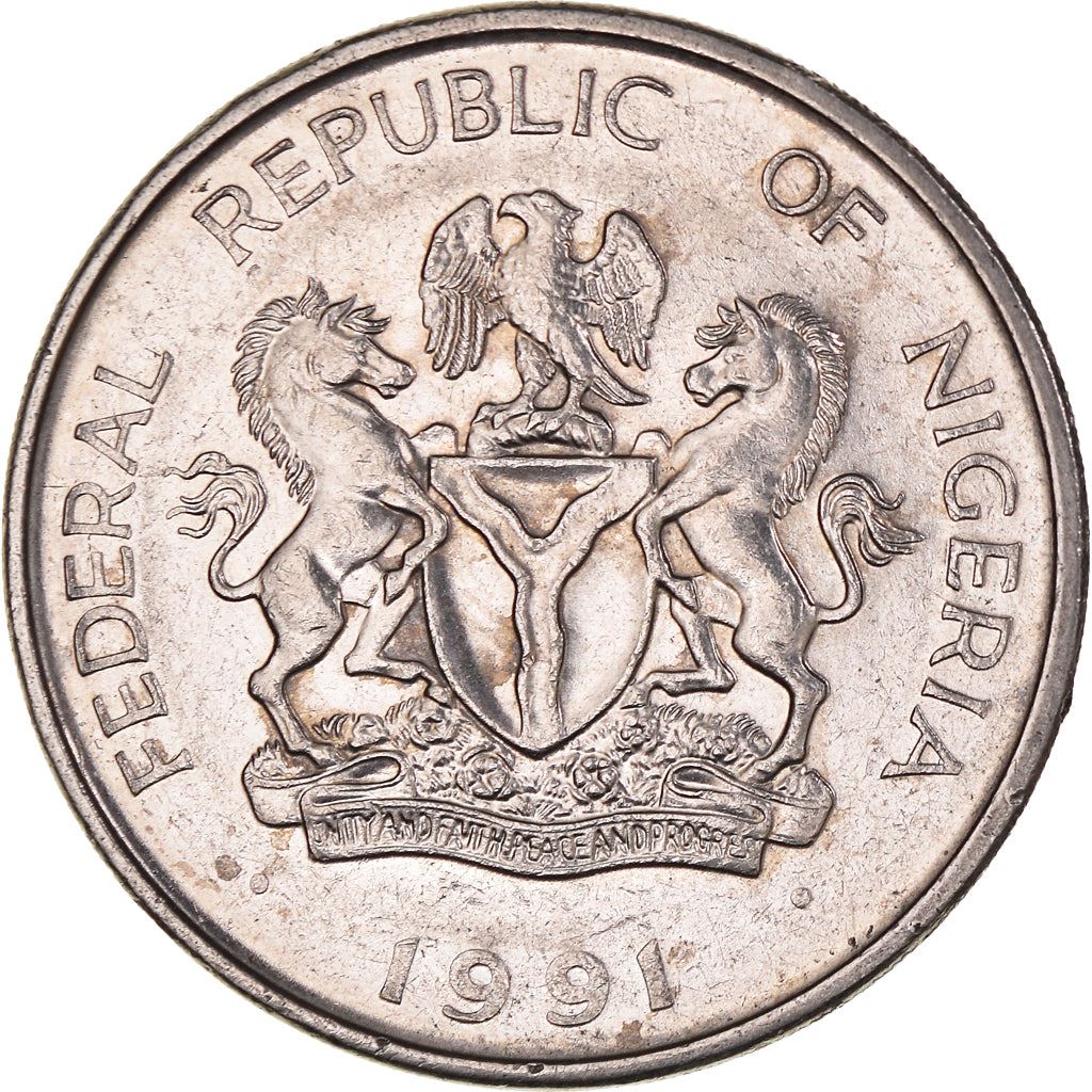 Nigeria | 1 Naira Coin | Herbert Macaulay | Km:14 | 1991 - 1993