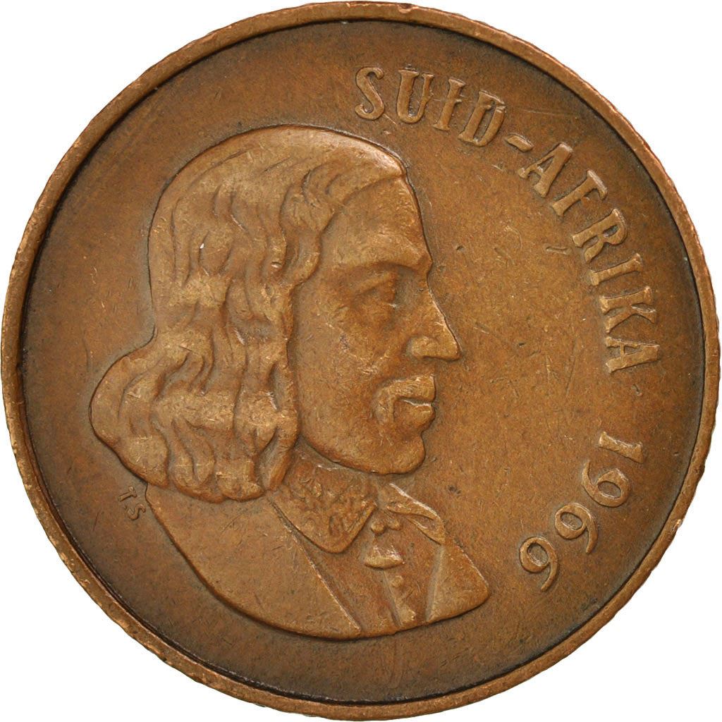 Pièce de 2 Cents d'Afrique du Sud | Légende Afrikaans - SUID-AFRIKA | KM66.2 | 1965 - 1969