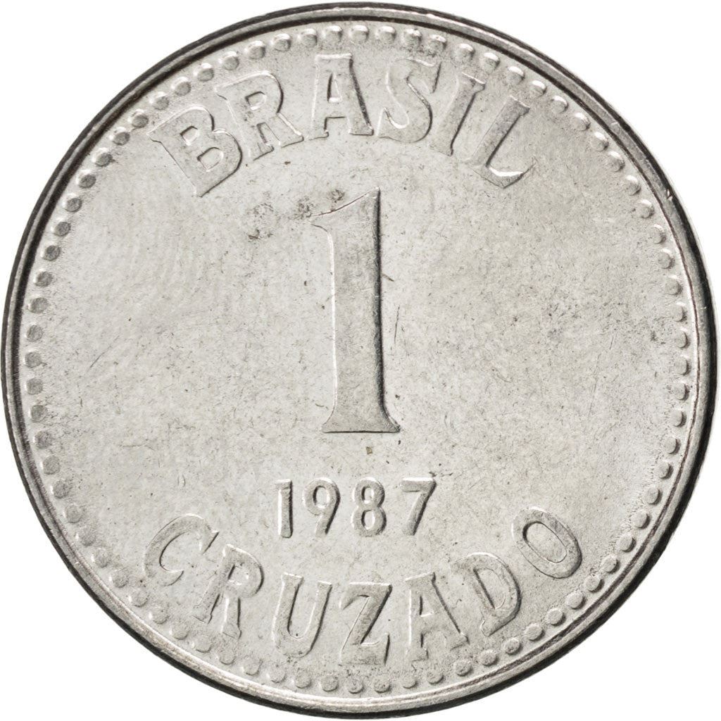 Brazil | 1 Cruzado Coin | Star | Km:605 | 1986 - 1988