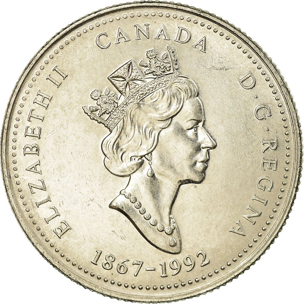 Canada | 25 Cents Coin | Nickel | Newfoundland | KM:213 | 1992