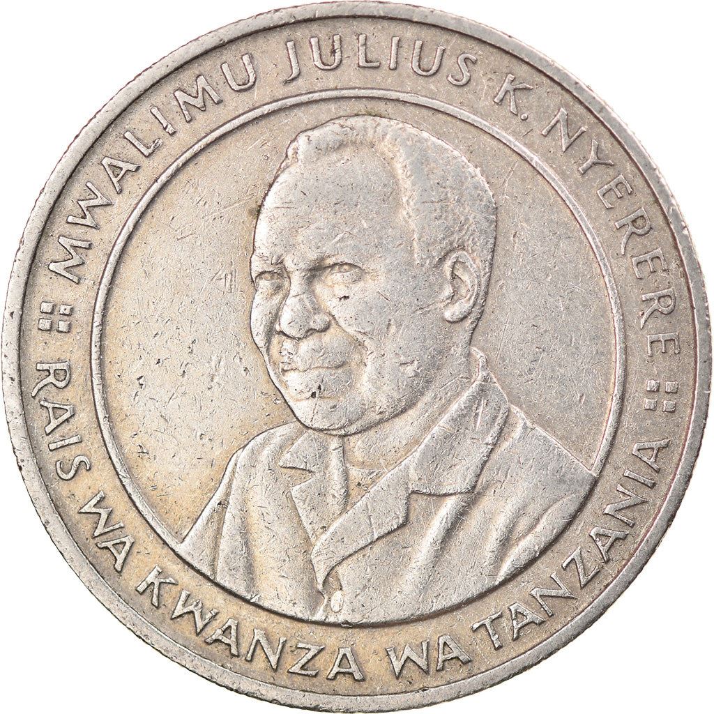 Tanzania | 10 Shilingi Coin | President J. K. Nyerere | Km:20 | 1987 - 1989