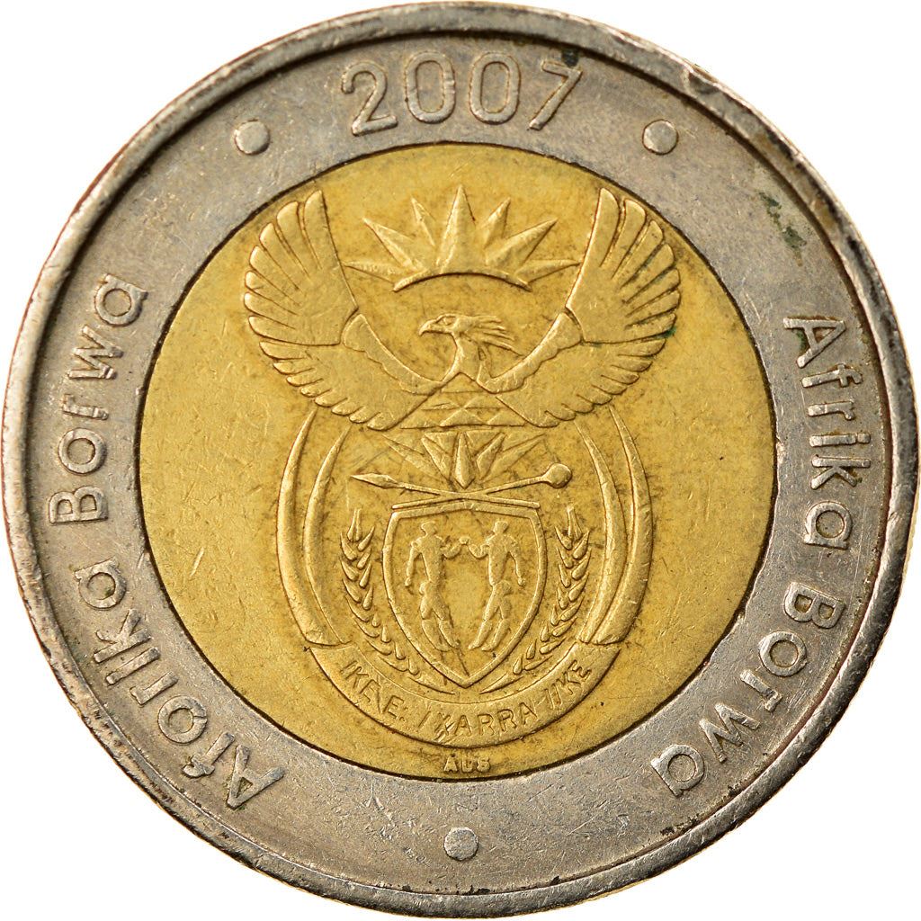 South Africa | 5 Rand Coin | Animals | Wildebeest | Gnu | Km:346 | 2007