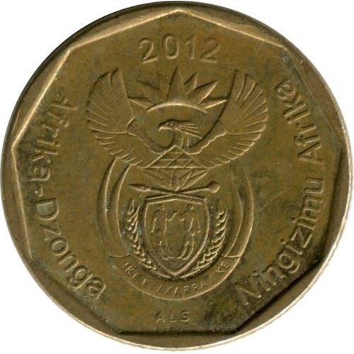 South Africa 50 Cents Afrika-Dzonga - Ningizimu Afrika Coin KM554 2012