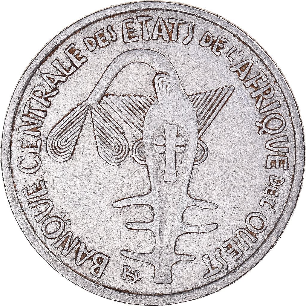 Western African States | 100 Francs Cfa Coin | Emblem of Central Bank | Flowers | Km:19 | 2006 - 2024