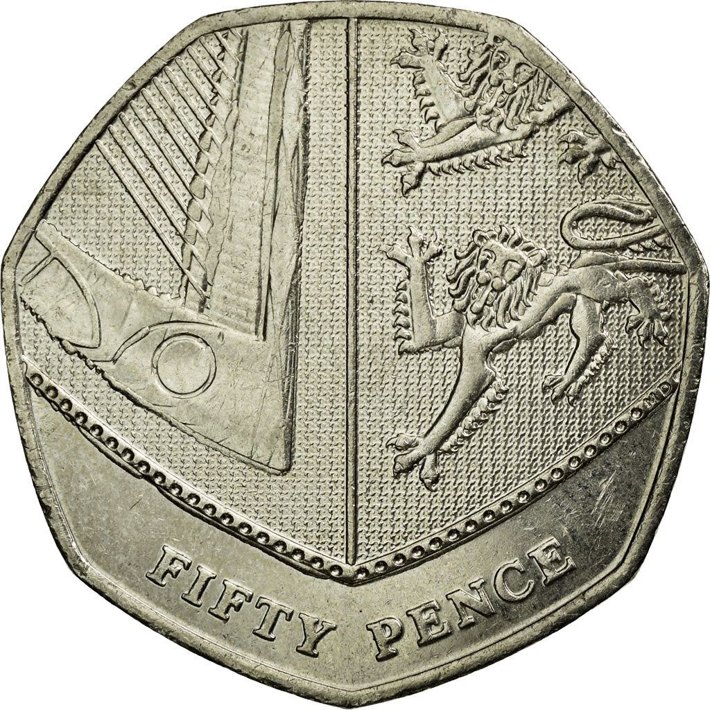 United Kingdom | 50 Pence Coin | Elizabeth II | Km:1112 | 2008 - 2015