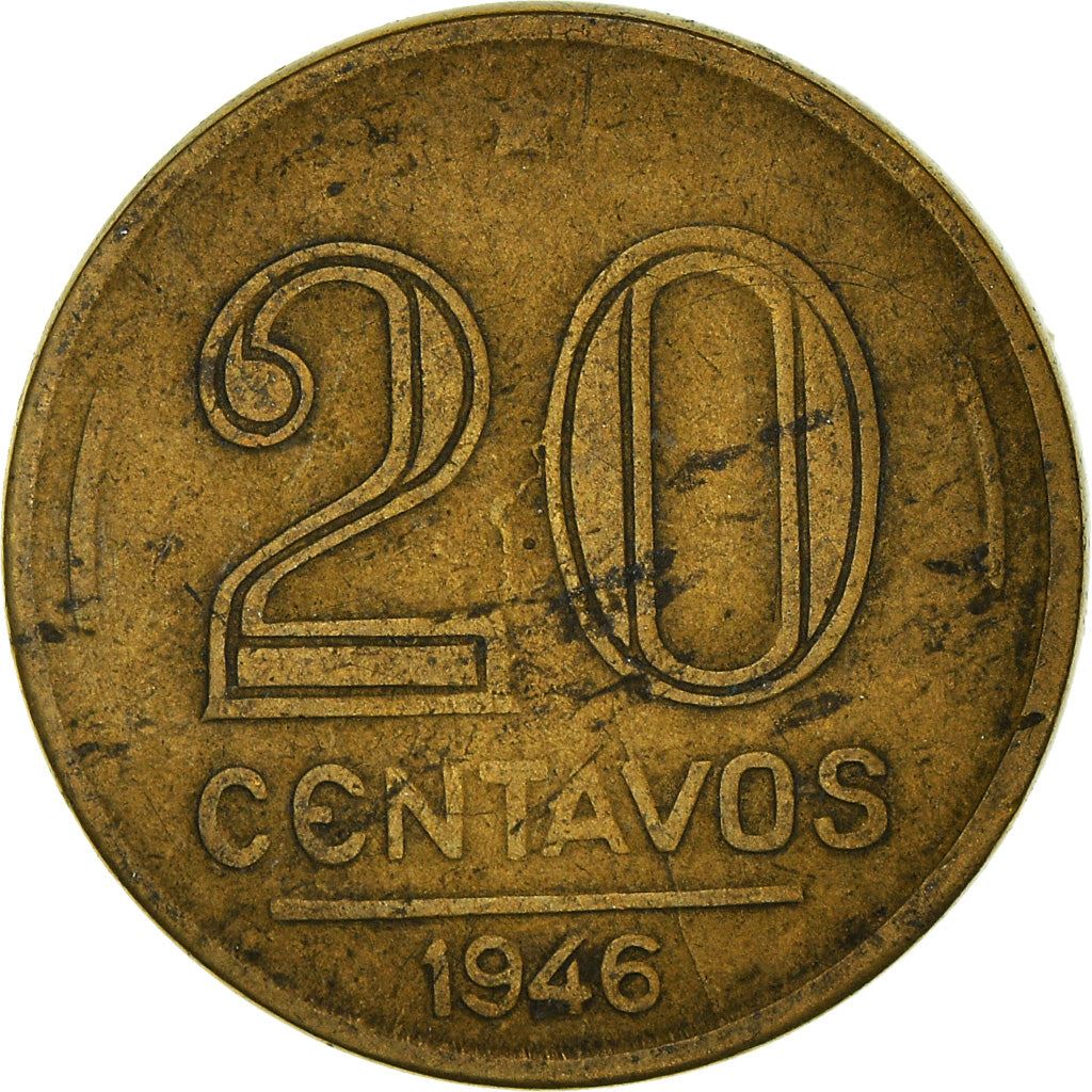 巴西20分硬币 | KM556a | 1943 - 1948