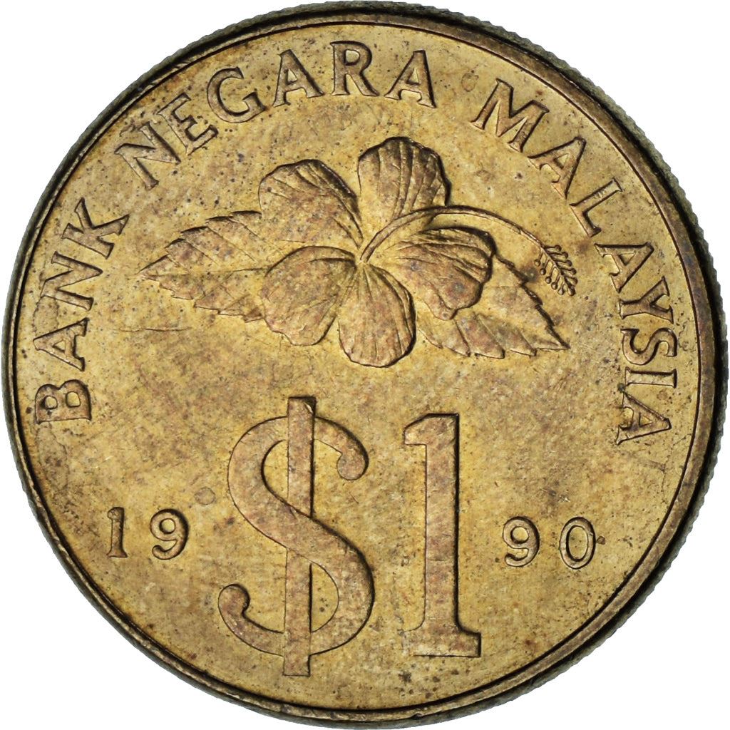 Malaysia | 1 Ringgit Coin | Kris | Km:54 | 1989 - 1993