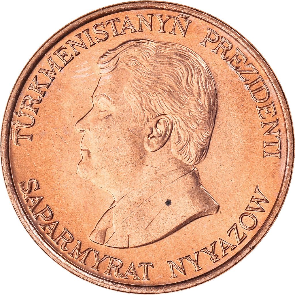 Turkmenistan 10 Tenne Coin | Saparmurat Niyazov | KM3 |1993