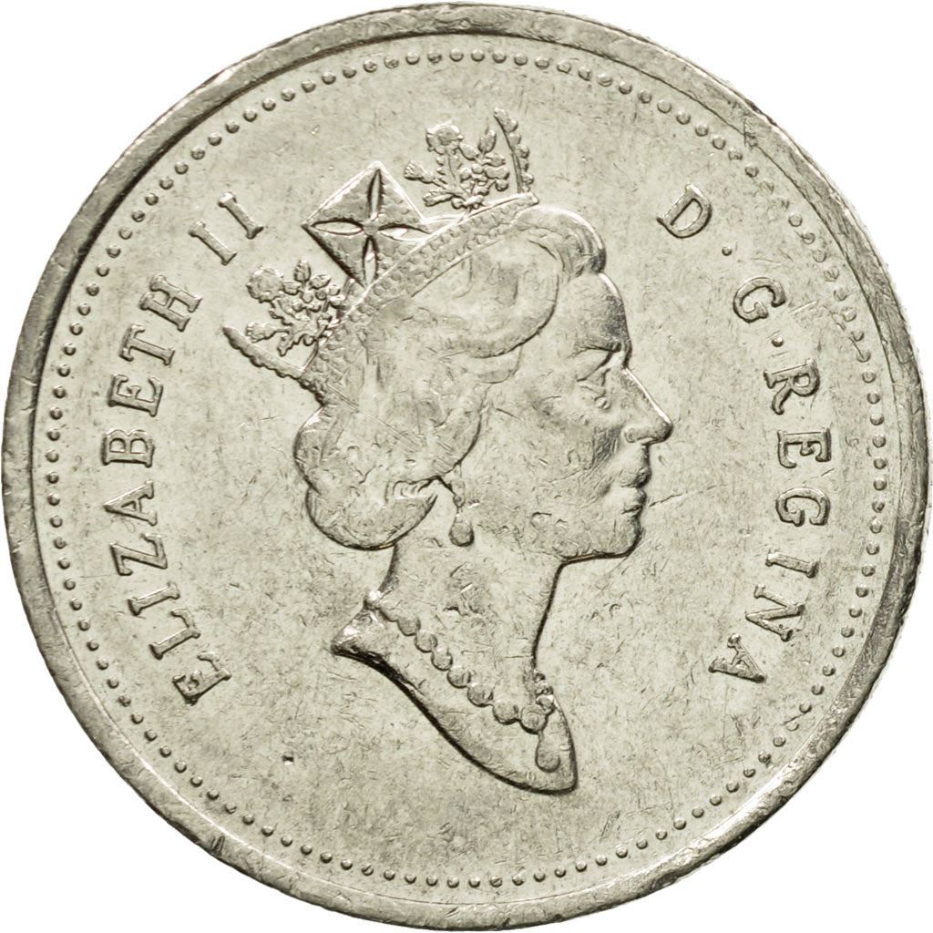 Canada | 25 Cents Coin | Nickel | 3rd portrait | KM:184 | 1990-2001