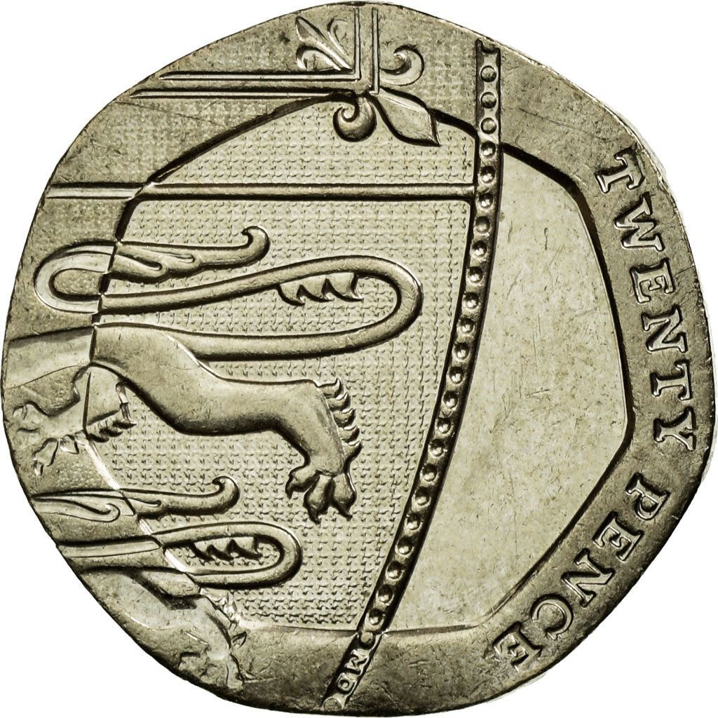 United Kingdom | 20 Pence Coin | Elizabeth II | Km:1111 | 2008 - 2015