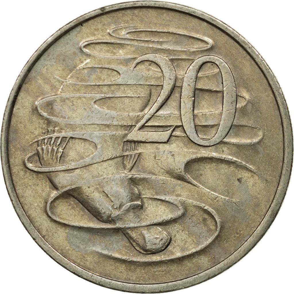 Australia | 20 Cents Coin | Platypus | Km:66 | 1966 - 1984