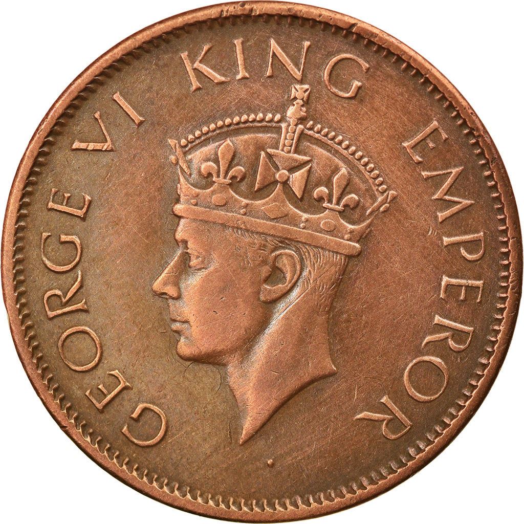 India - British | 1/4 Anna Coin | King George VI | Km:531 | 1940 - 1942