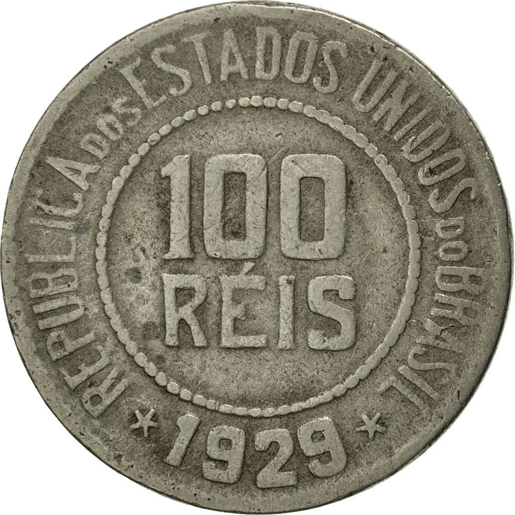 Brasil | Moeda de 100 Réis | Estrelas | Km:518 | 1918 - 1935