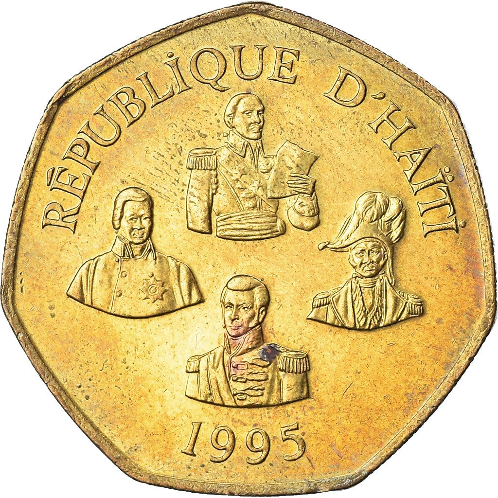 Haiti | 5 Gourdes Coin | Haitian Statesmen | Cannon | Km:156 | 1995 - 2019