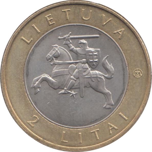 Lithuania 2 Litai | Stelmu�? Oak | Vytis | KM190 |