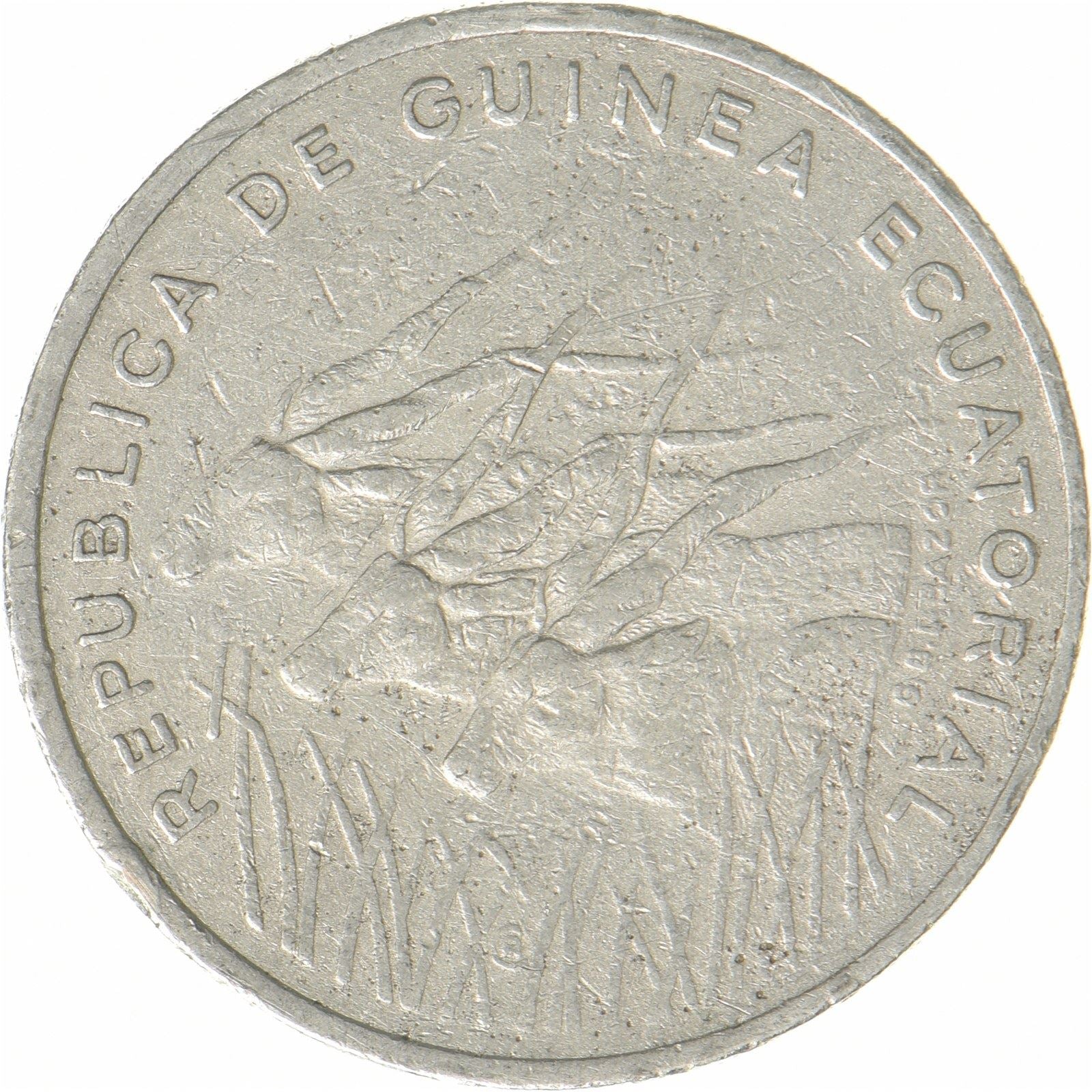 Guinea Equatoriale | Moneta da 100 franchi CFA | Nichel | KM:59 | 1985-1986
