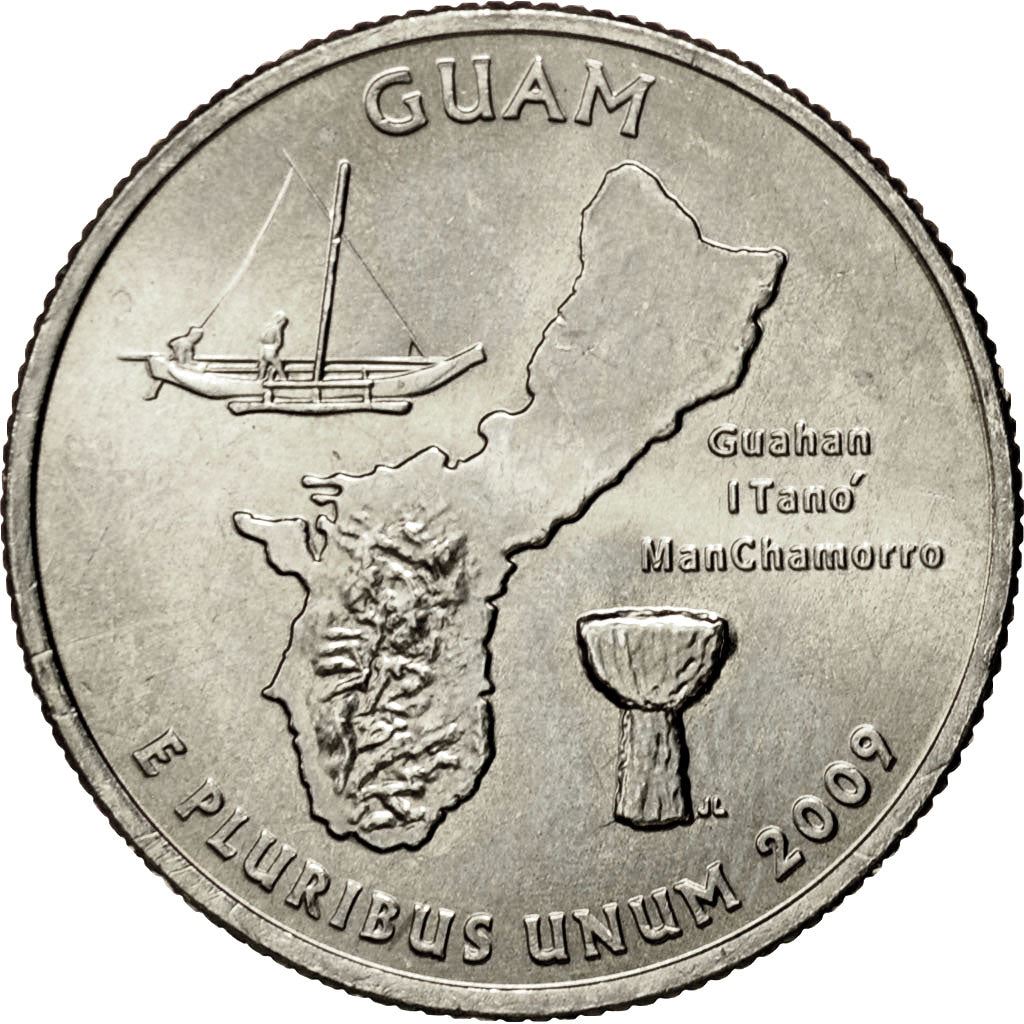 United States | 1/4 Dollar Coin | Guam | Km:447 | 2009